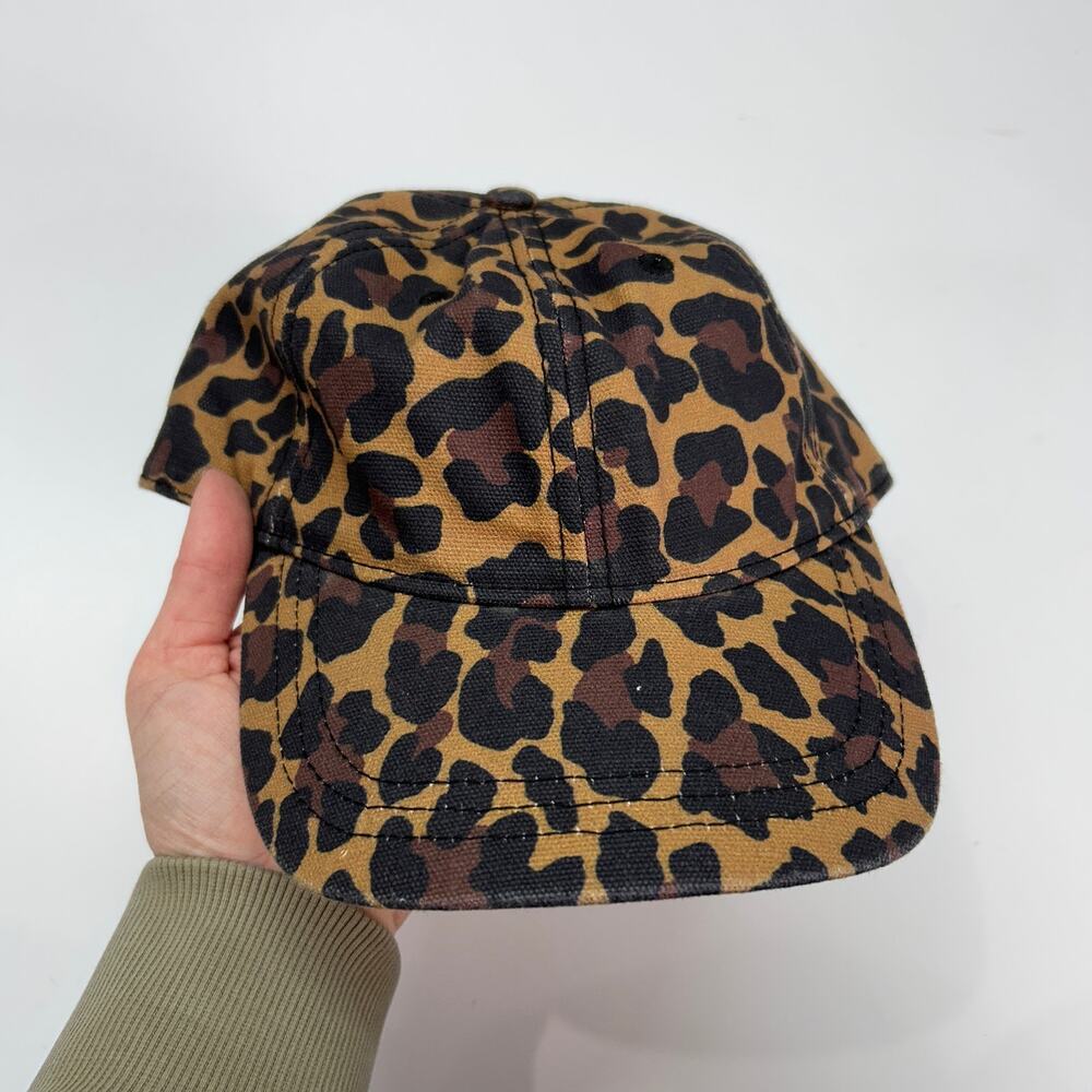 NEW J. Crew Cheetah Leopard Print Baseball Cap Hat One Size Animal Print Sporty